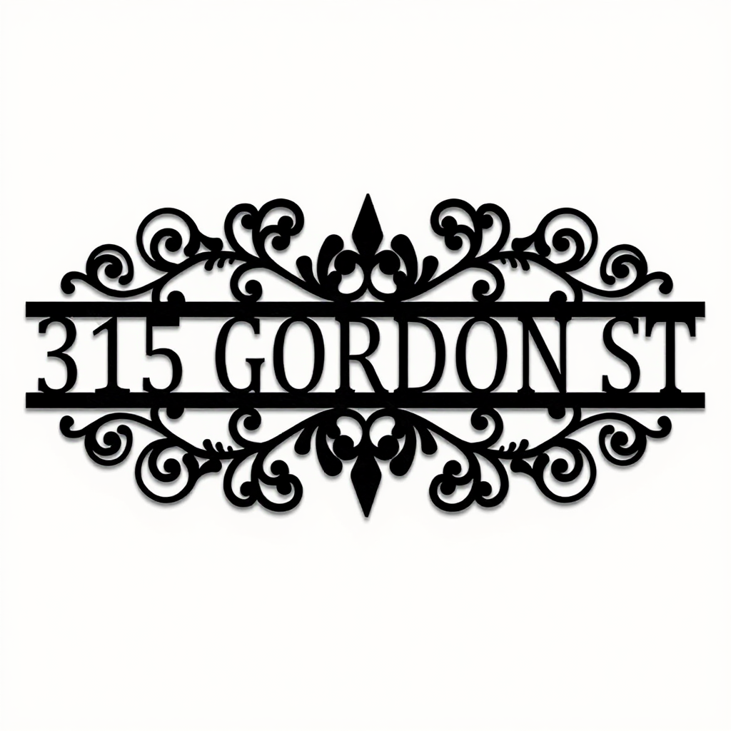 Make It Yours - Personalized Address Number Metal Sign - Personalize Wall Art