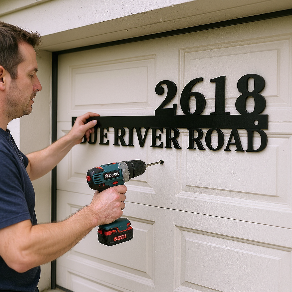 Your Home's Custom Welcome - Personalized Address Metal Sign