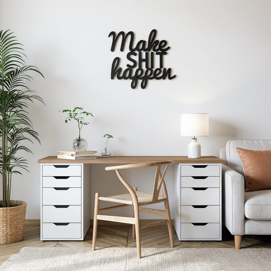 The Ultimate 'Make Shit Happen' Motivational Metal Sign