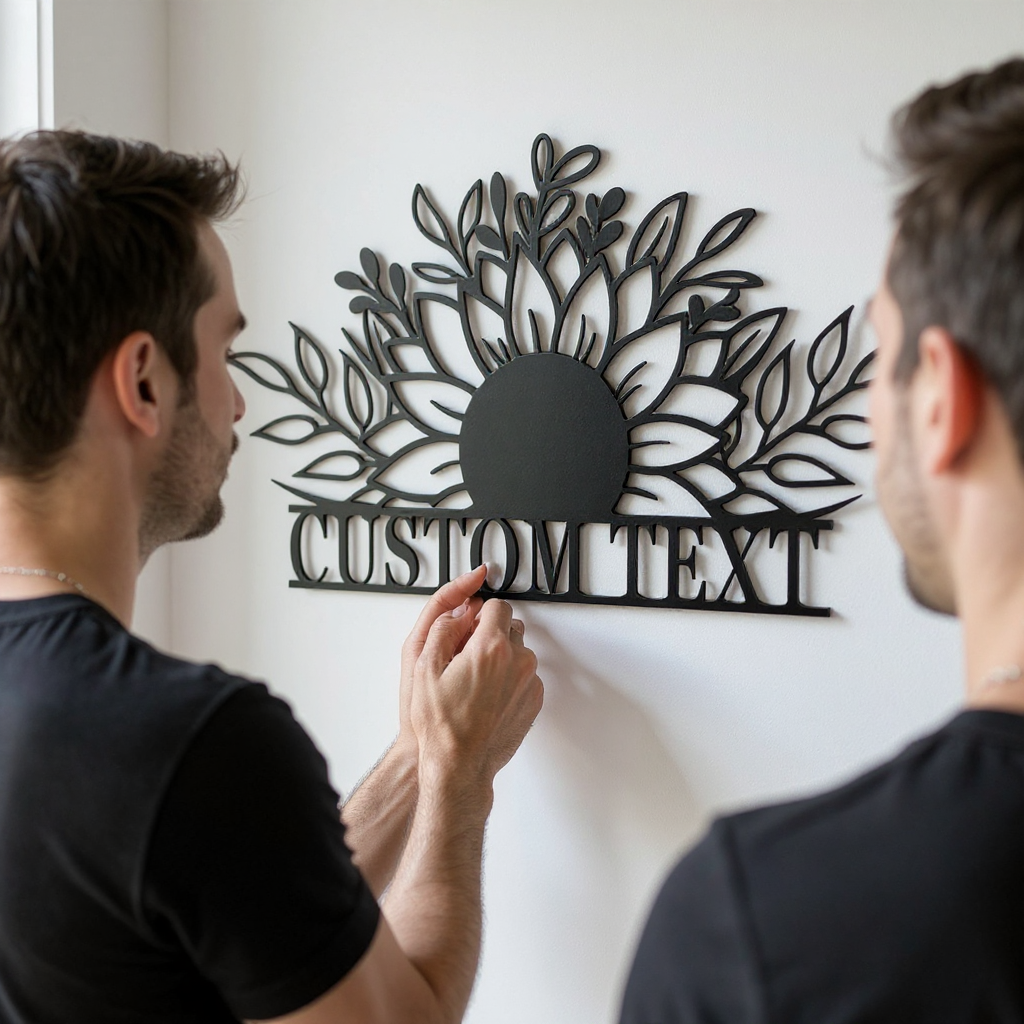 Custom Sunflower Metal Sign - Personalized Wall Art for Home Decor