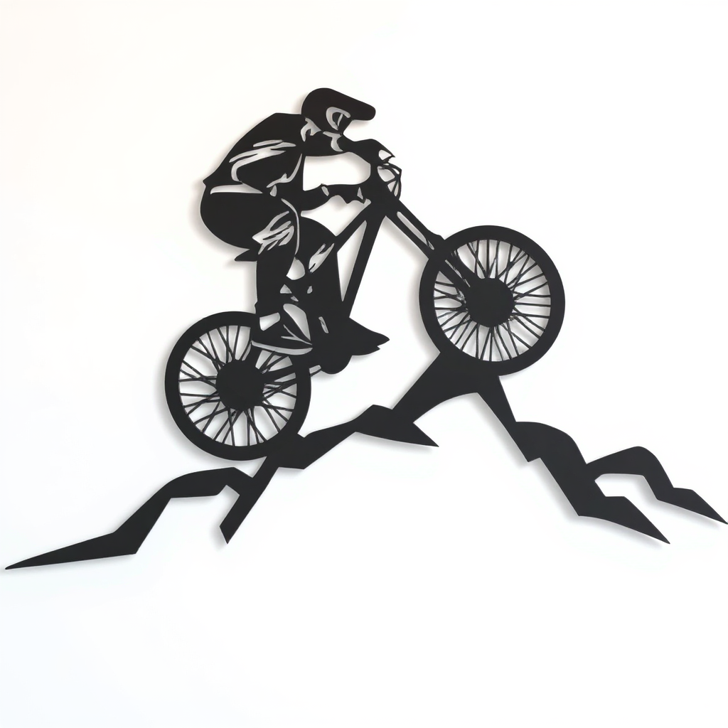 Mountain Trail Metal Sign - Personalized Biker Home Wall Art - Personalize Wall Art