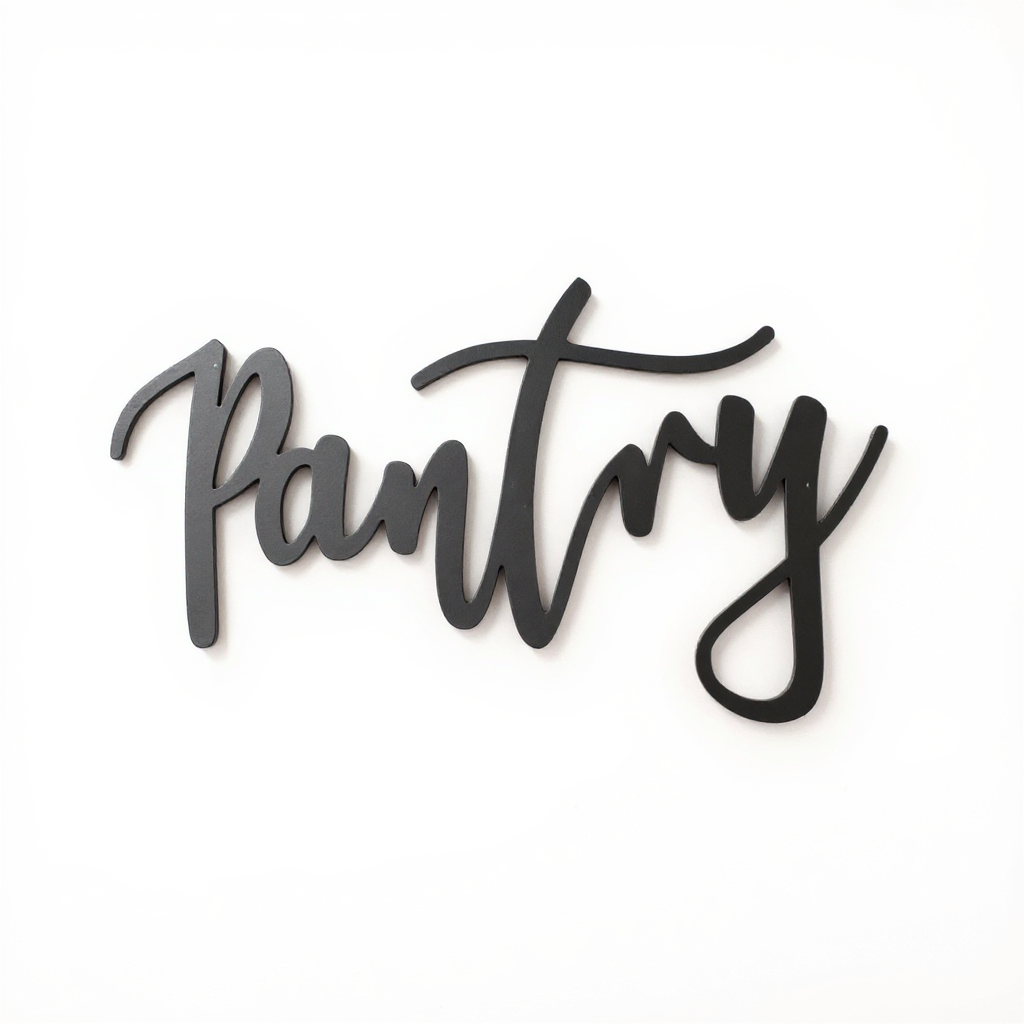 Custom Pantry Metal Sign - A Kitchen Decor Essential - Personalize Wall Art