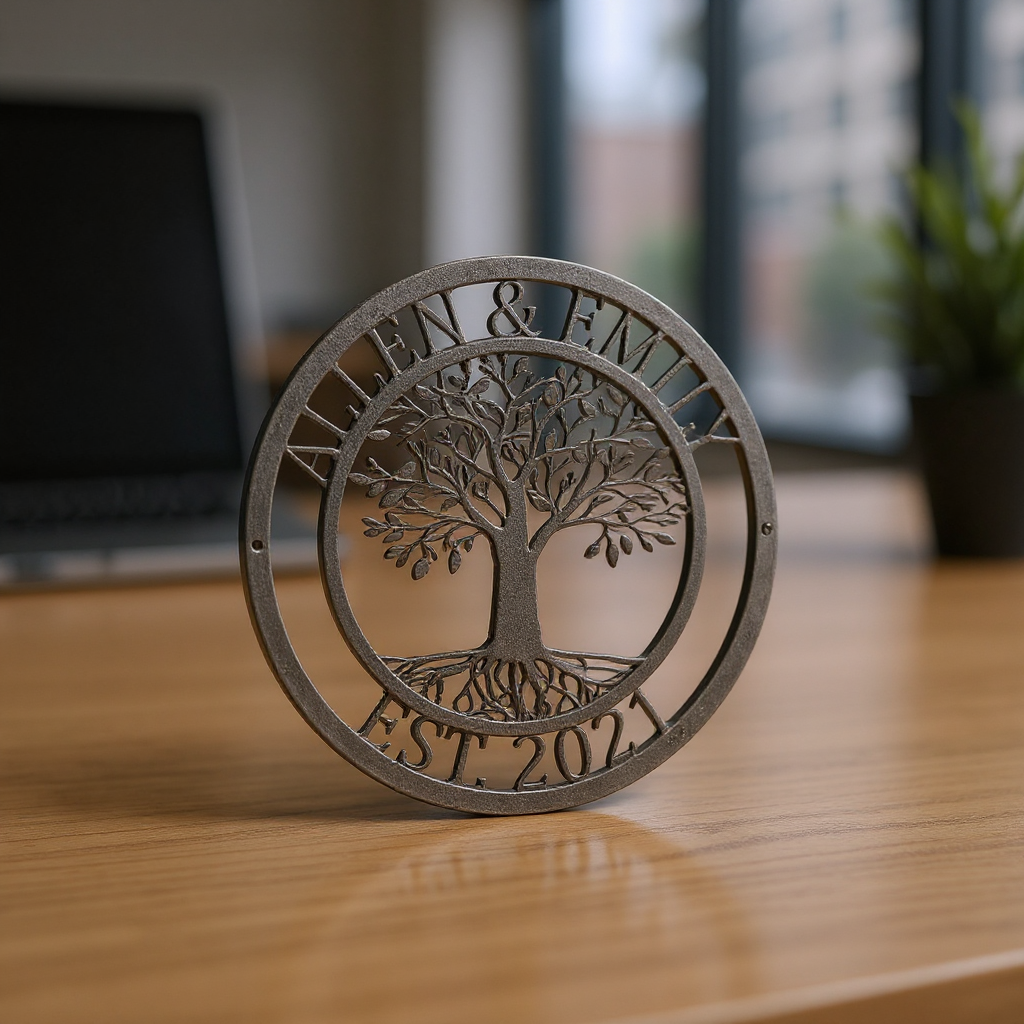 Lasting Love - Personalized Tree of Life Metal Sign