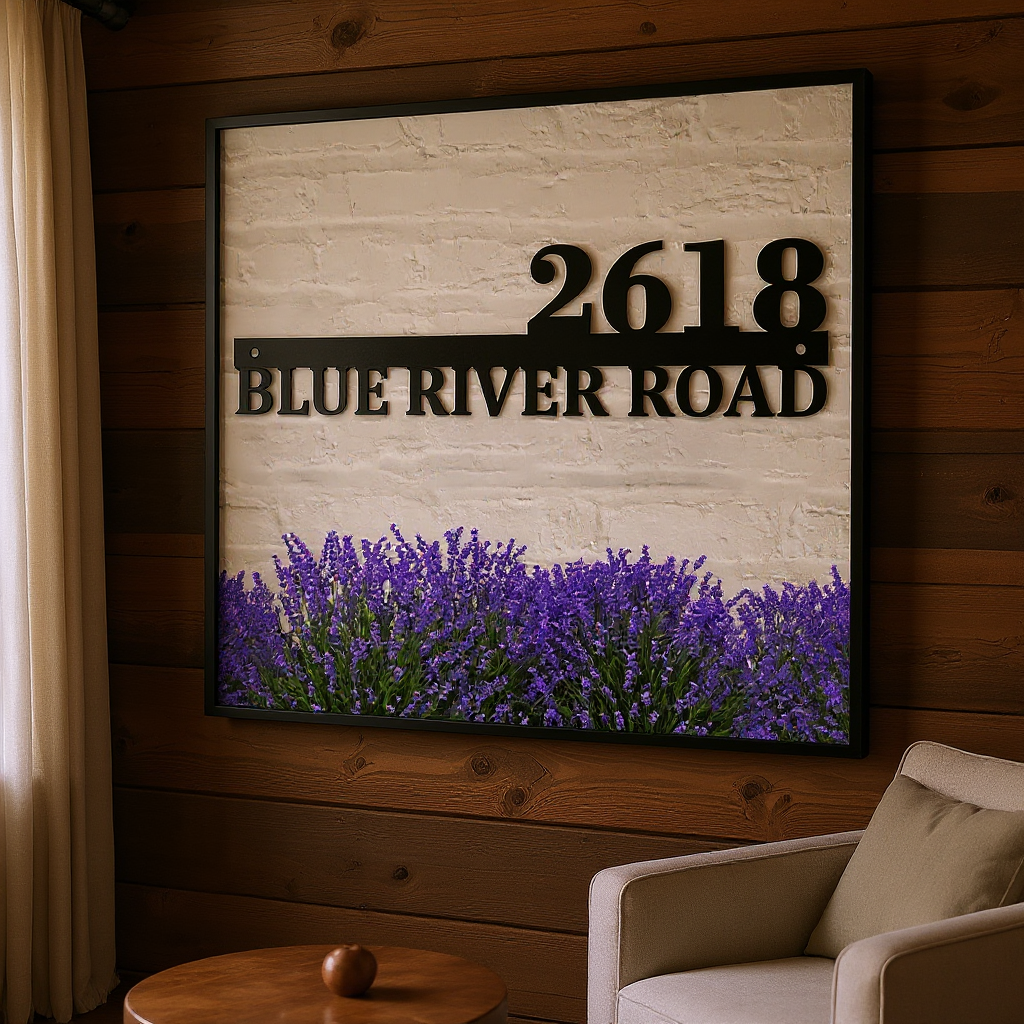 Your Home's Custom Welcome - Personalized Address Metal Sign