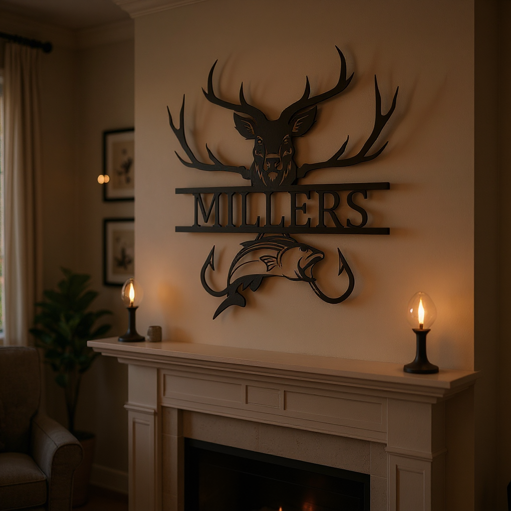 Outdoor Life Metal Sign - Personalized Hunting & Fishing Art