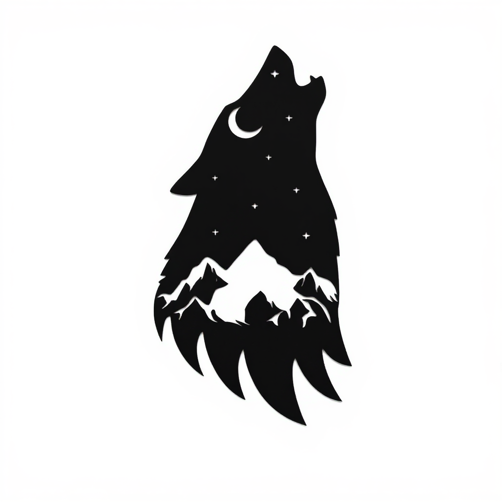 Wolf Head Metal Sign - Intricate Wall Art of the Wild - Personalize Wall Art