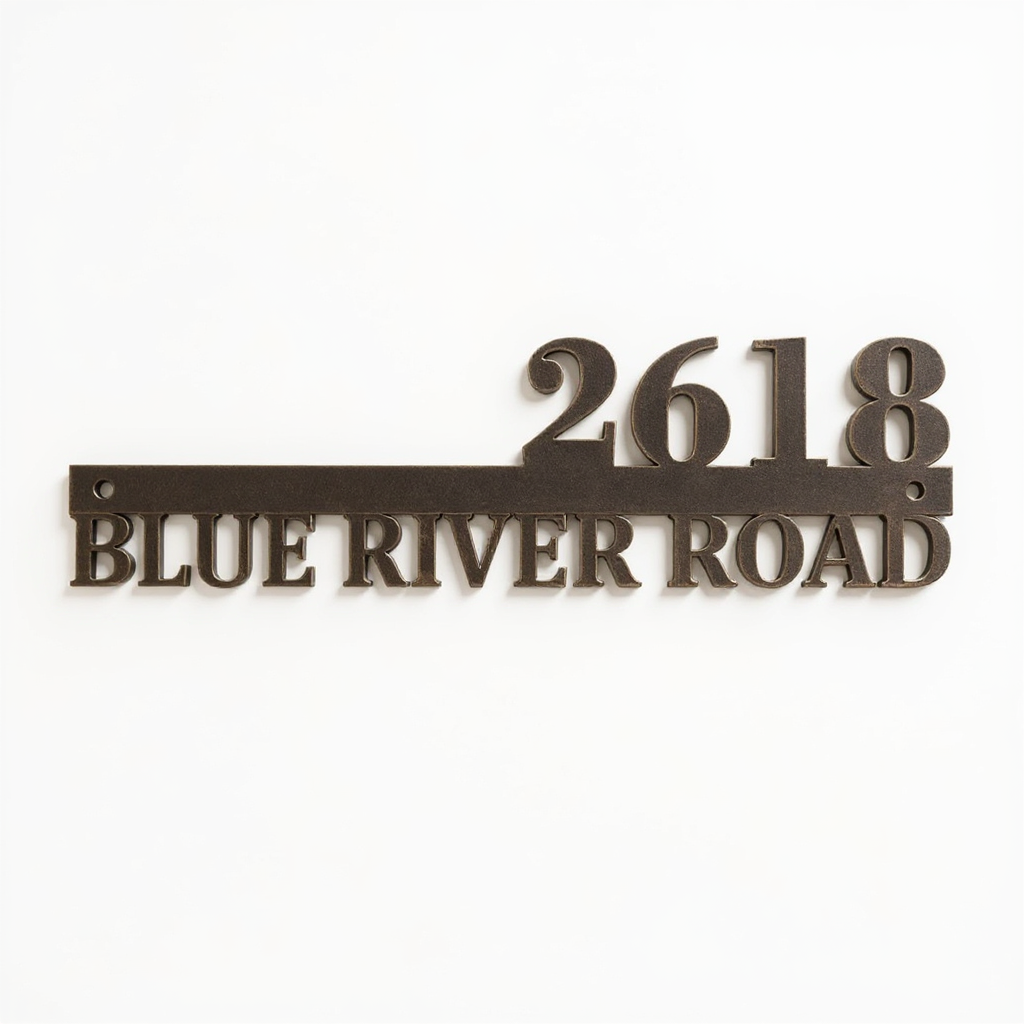 Your Home's Custom Welcome - Personalized Address Metal Sign - Personalize Wall Art