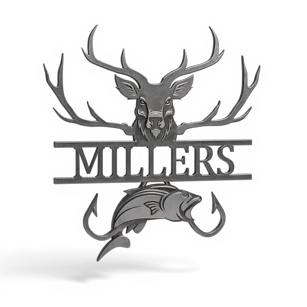 Outdoor Life Metal Sign - Personalized Hunting & Fishing Art - Personalize Wall Art