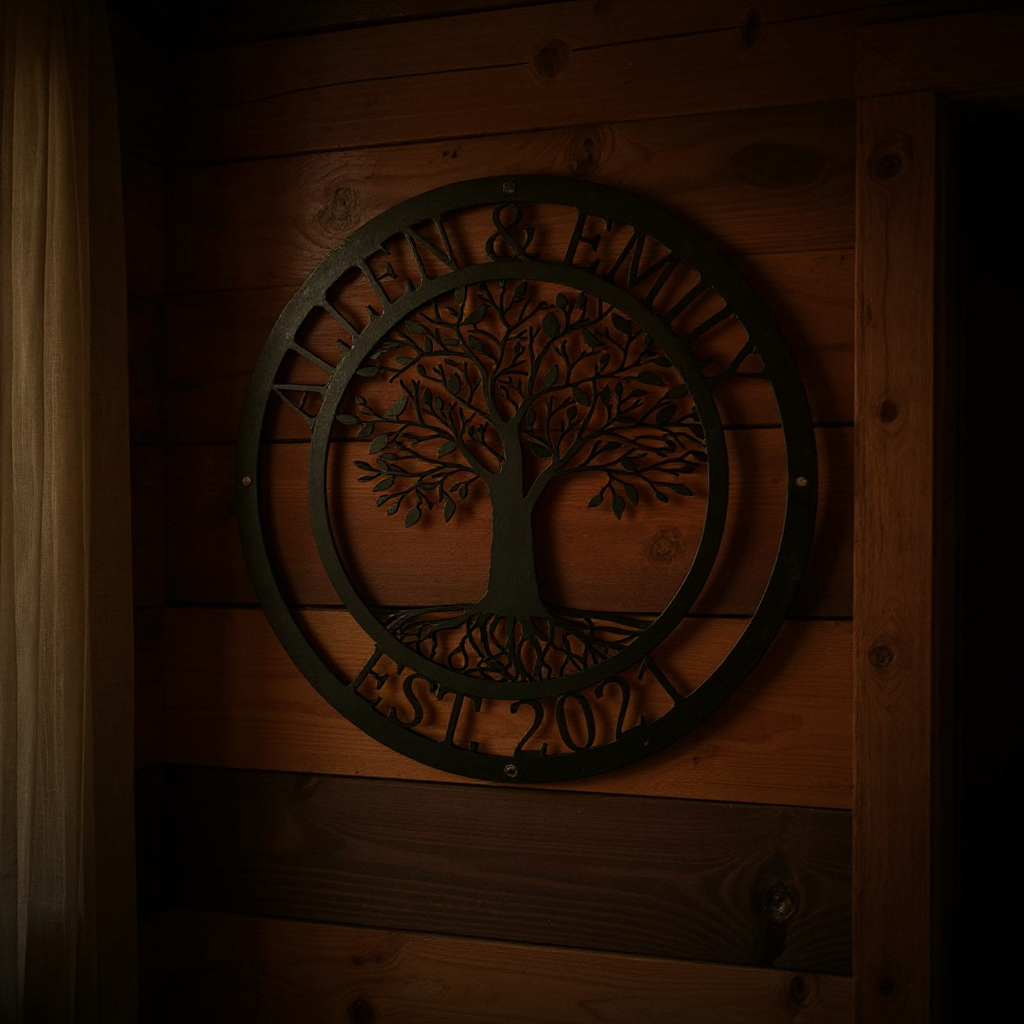 Lasting Love - Personalized Tree of Life Metal Sign