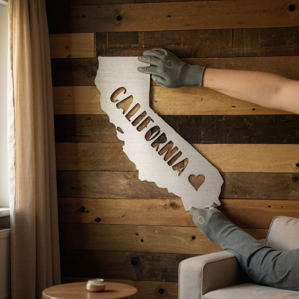 Your California Love Story - Personalized Metal Wall Sign