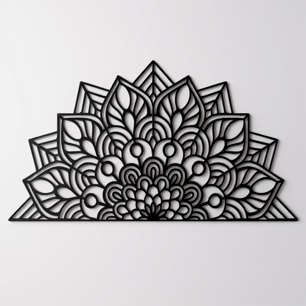 Serene Mandala Metal Sign - Elegant Zen Wall Art Decor - Personalize Wall Art