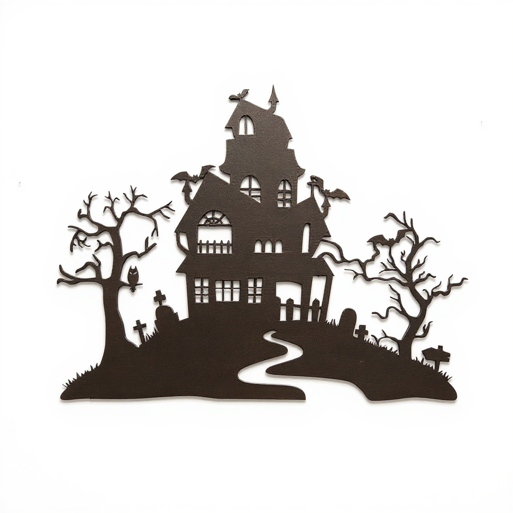 Custom Haunted Home Metal Sign for Spooky Decor - Personalize Wall Art