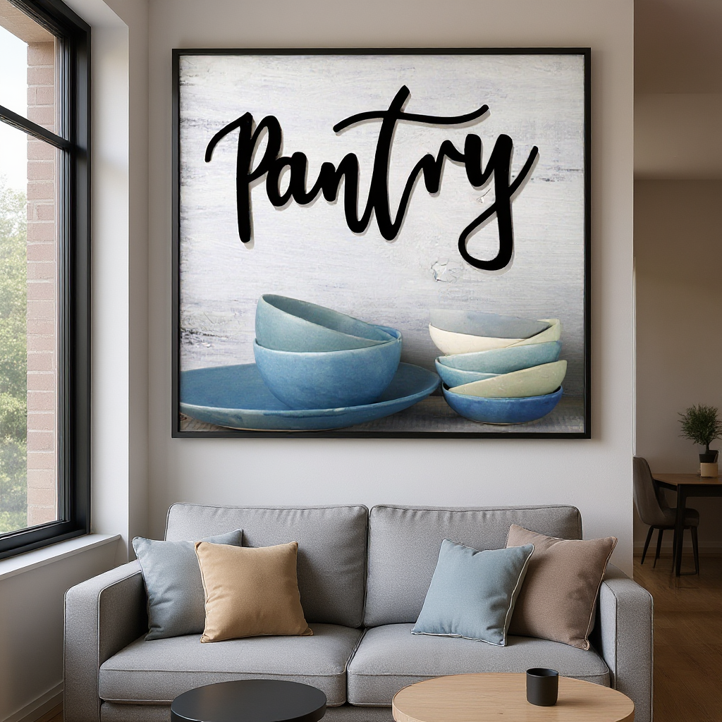 Custom Pantry Metal Sign - A Kitchen Decor Essential