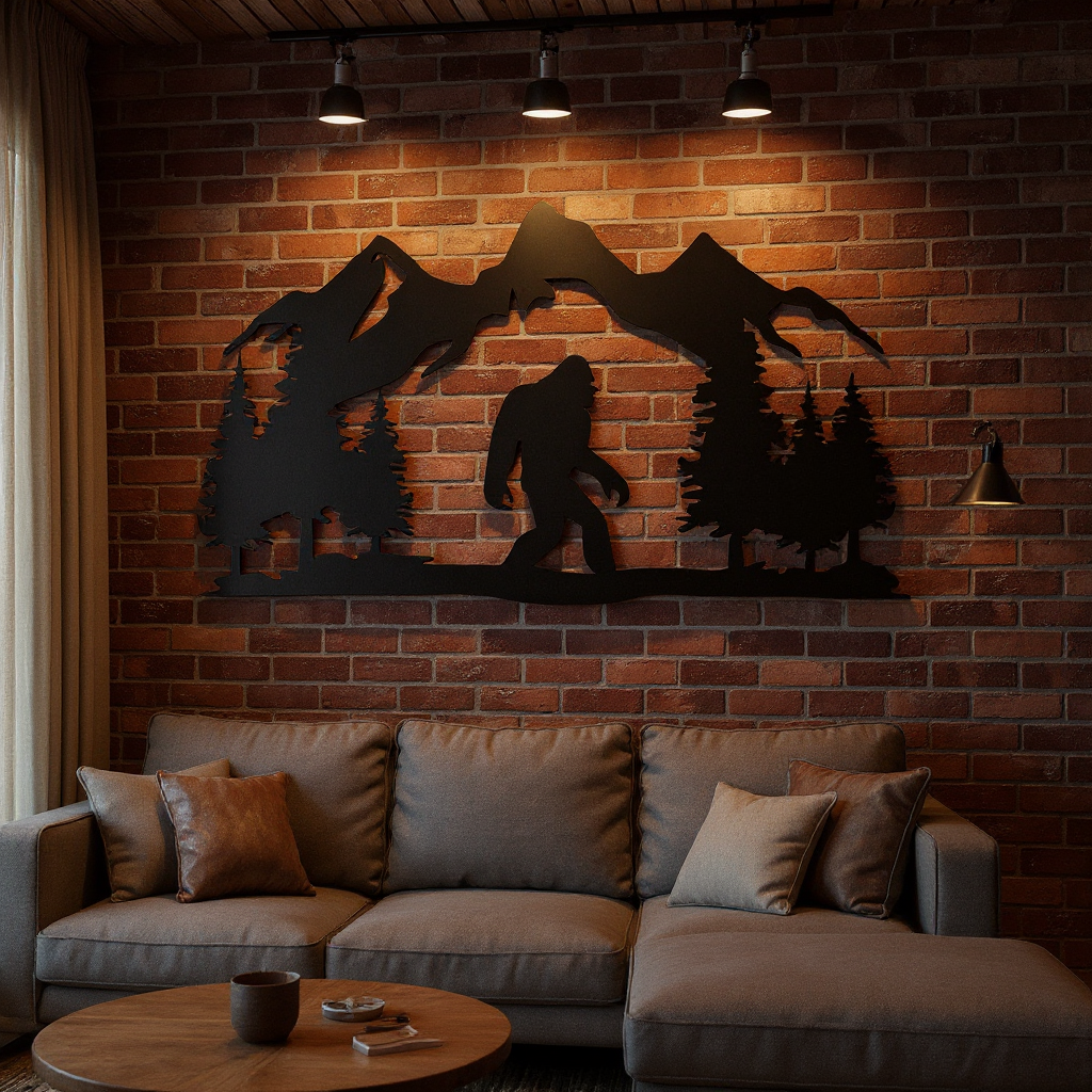 Sasquatch Seeker's Personalized Metal Wall Sign
