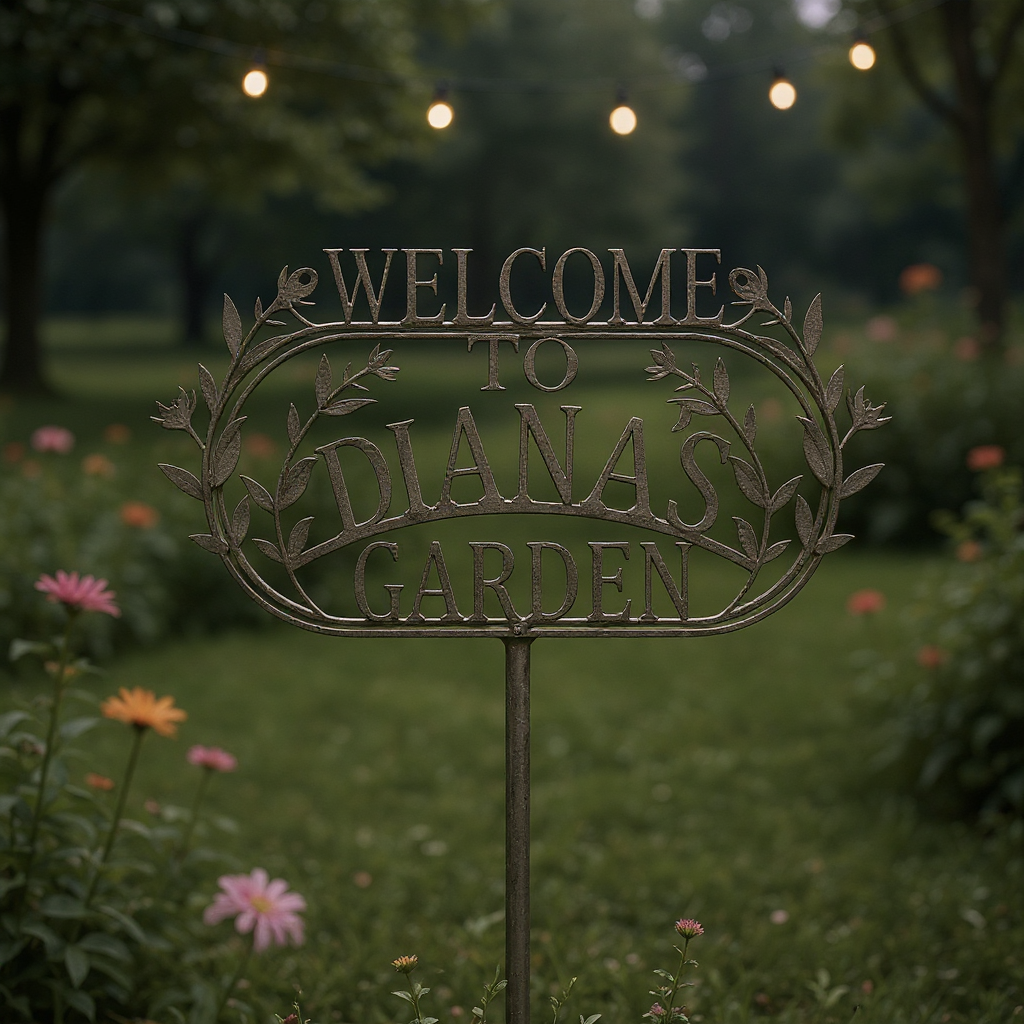 Welcome Home - Custom Metal Garden Sign