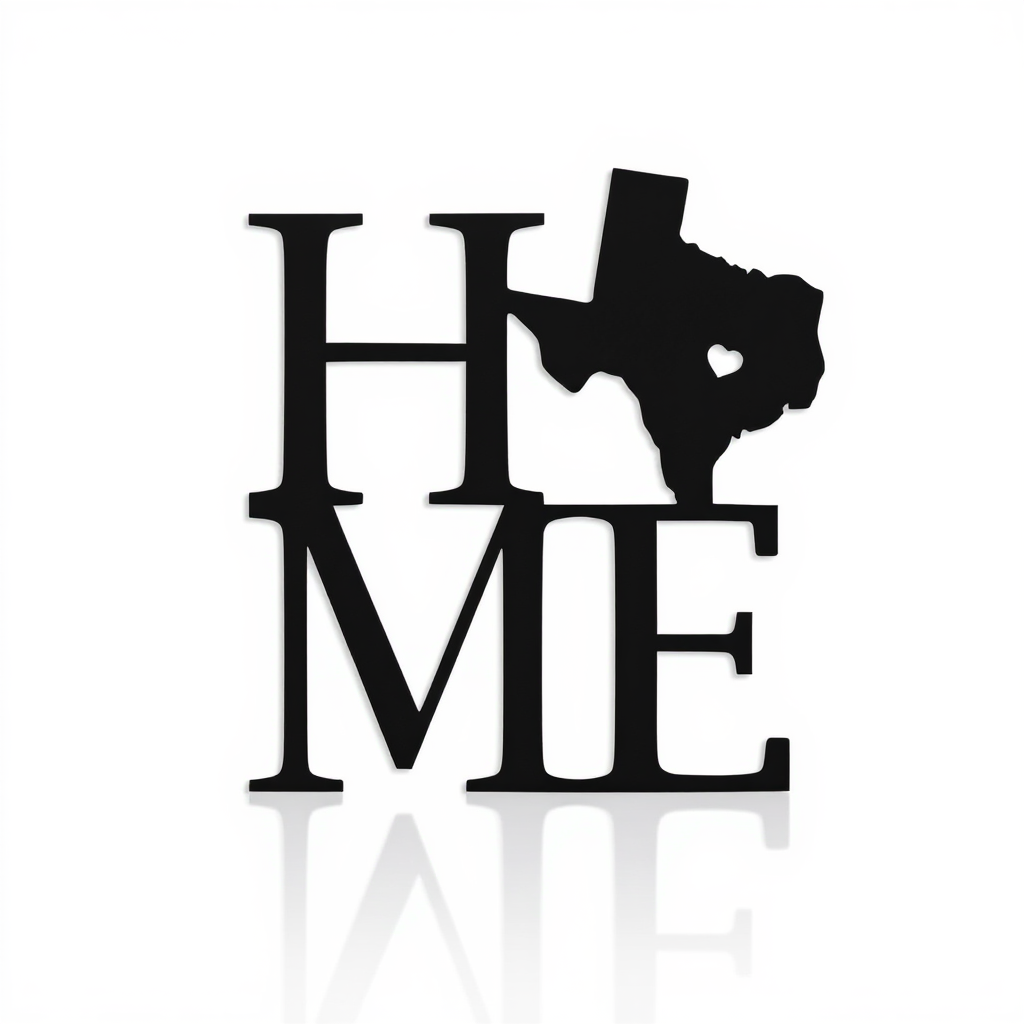 Showcase Your Texas Heritage - Rustic Home Metal Sign - Personalize Wall Art