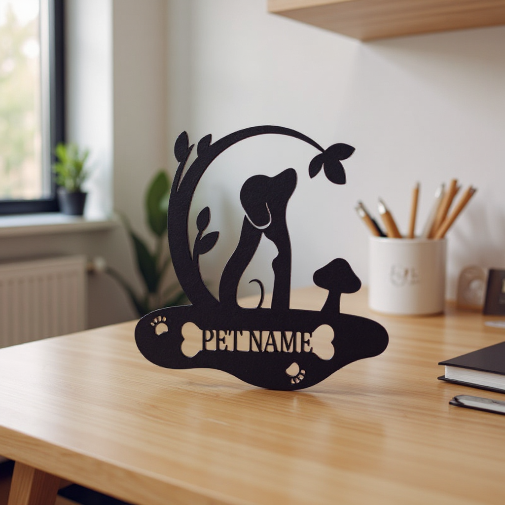 Forever Loved Pet Tribute Metal Sign - Custom Dog & Cat Decor