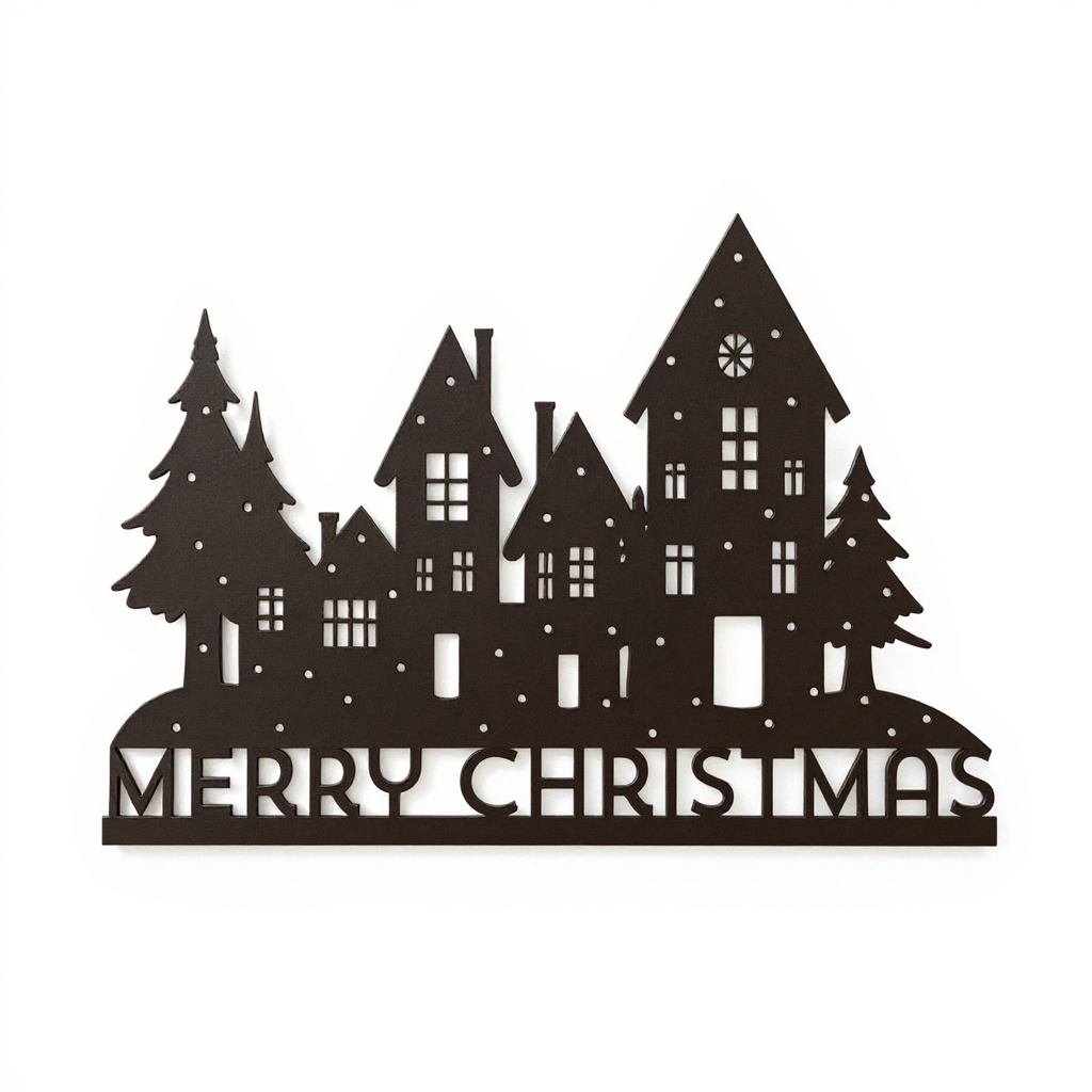 Cherished Holiday Cheer Metal Sign for Your Outdoor Christmas Display - Personalize Wall Art
