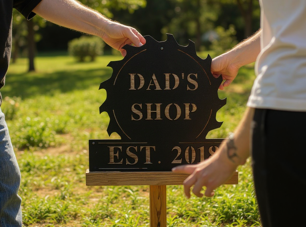 Upgrade Dad's Garage with a Custom Father's Day Metal Sign