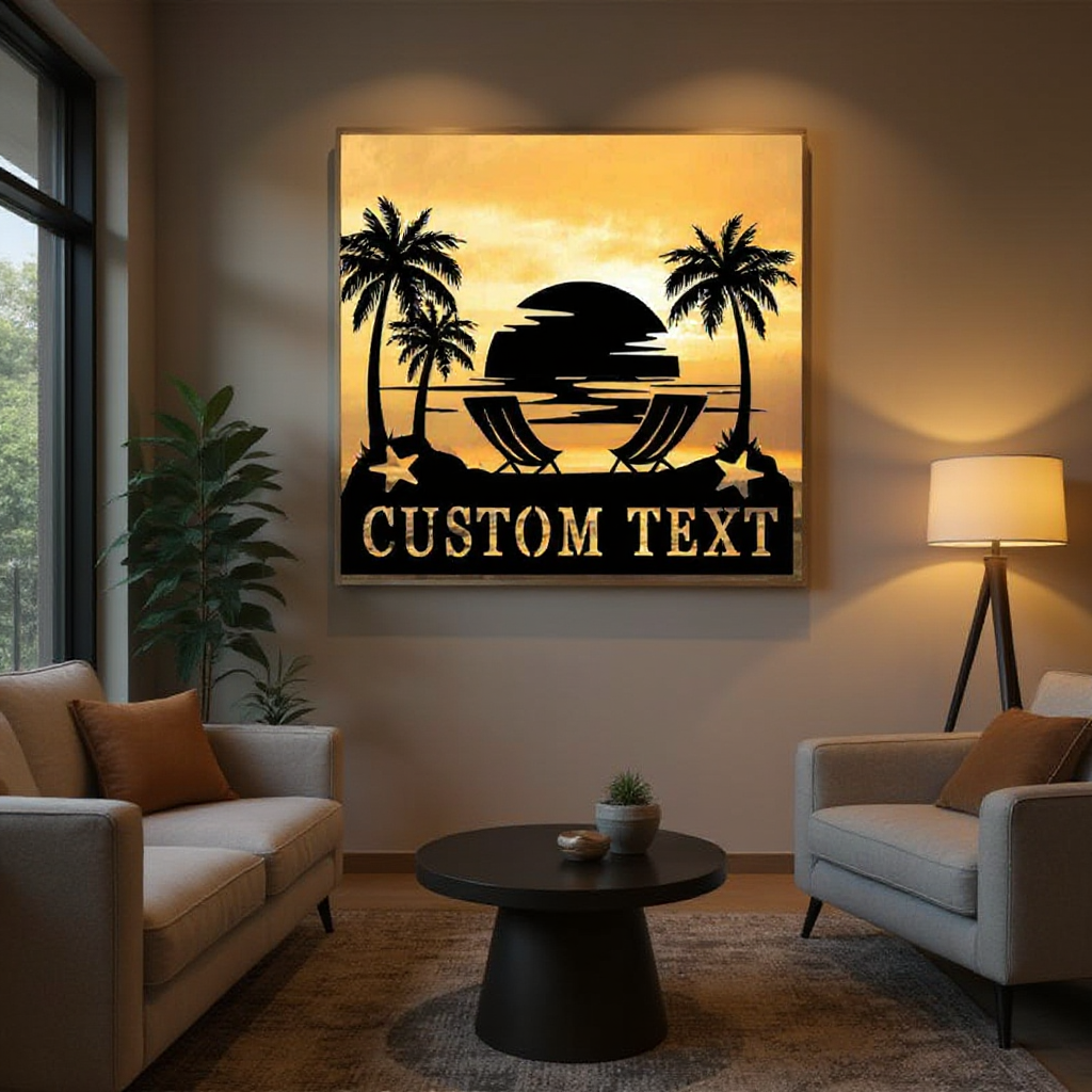 Anchor Your Memories - Custom Nautical Family Metal Sign