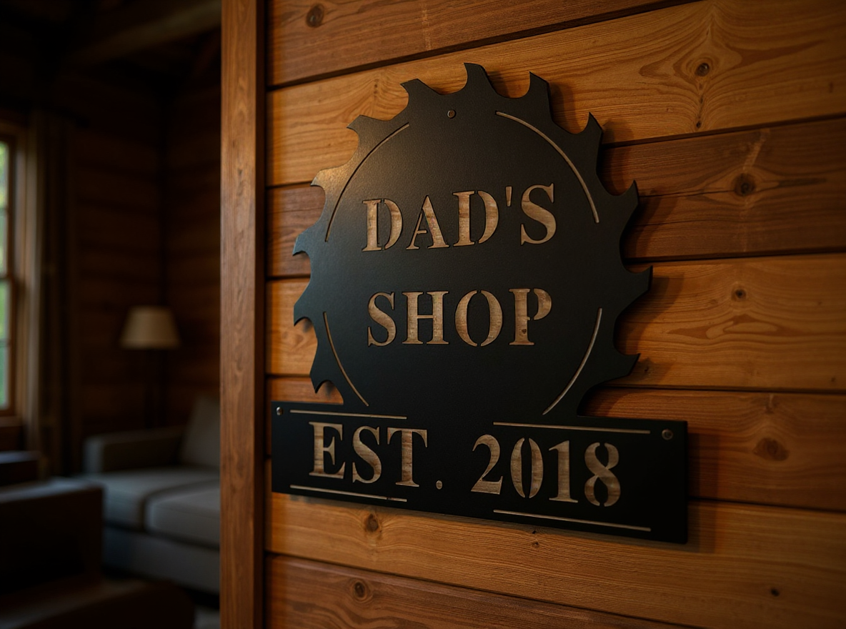 Upgrade Dad's Garage with a Custom Father's Day Metal Sign