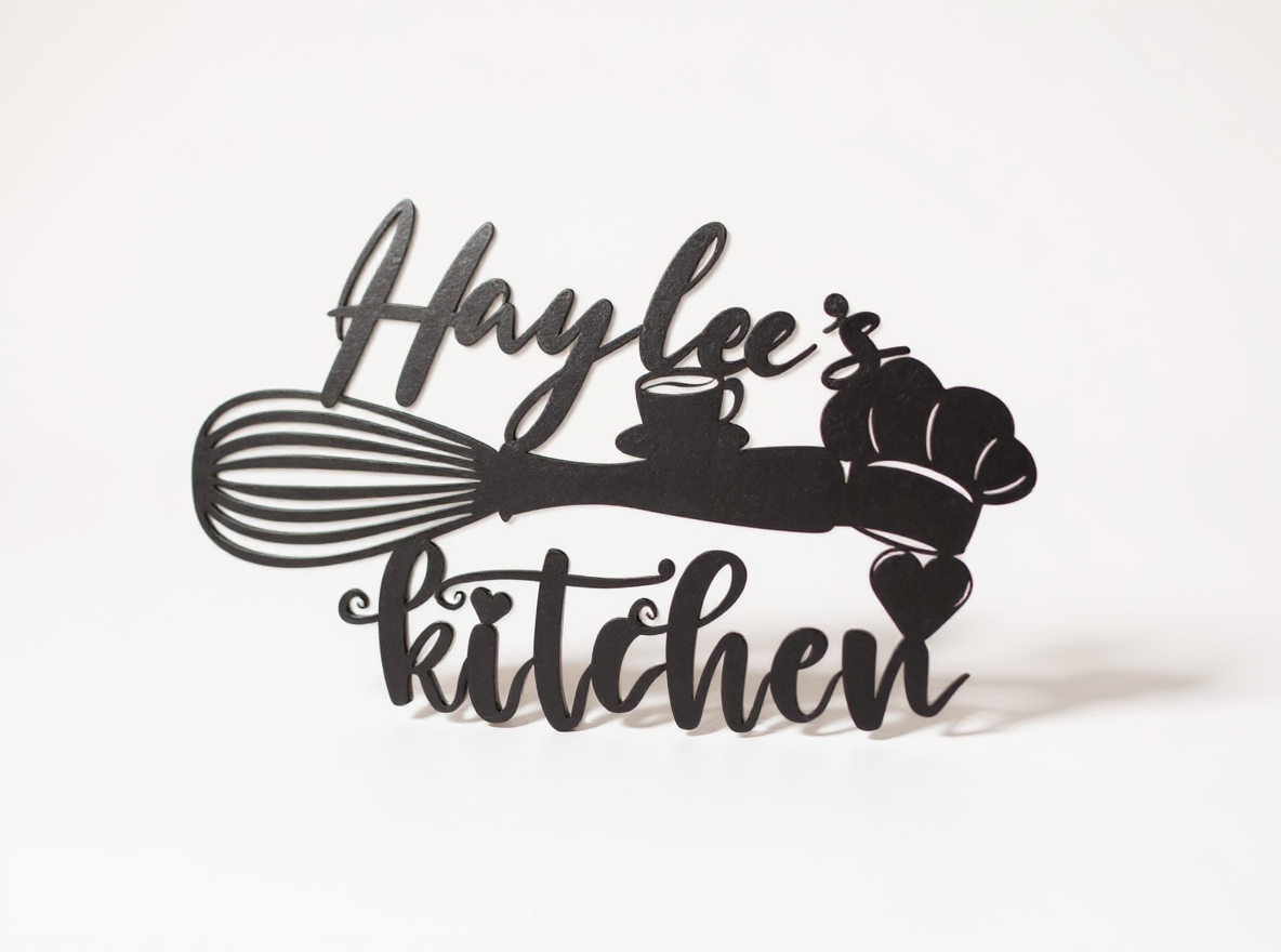 Heartfelt Personalized Kitchen Metal Sign for Grandma - Personalize Wall Art