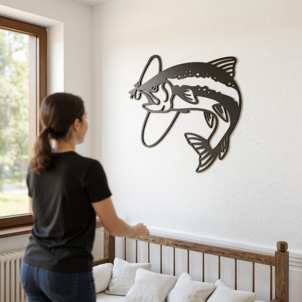 Your Personalized Catch - Trout Fly Fish Metal Sign