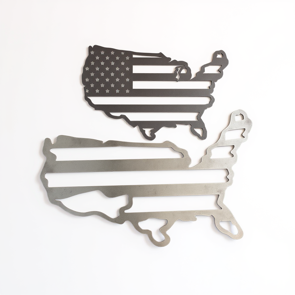 American Pride - US Flag Metal Sign Wall Art for Decor - Personalize Wall Art