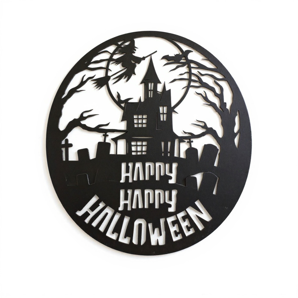 Spooktacular Metal Sign - Happy Halloween Wall Art Decor - Personalize Wall Art