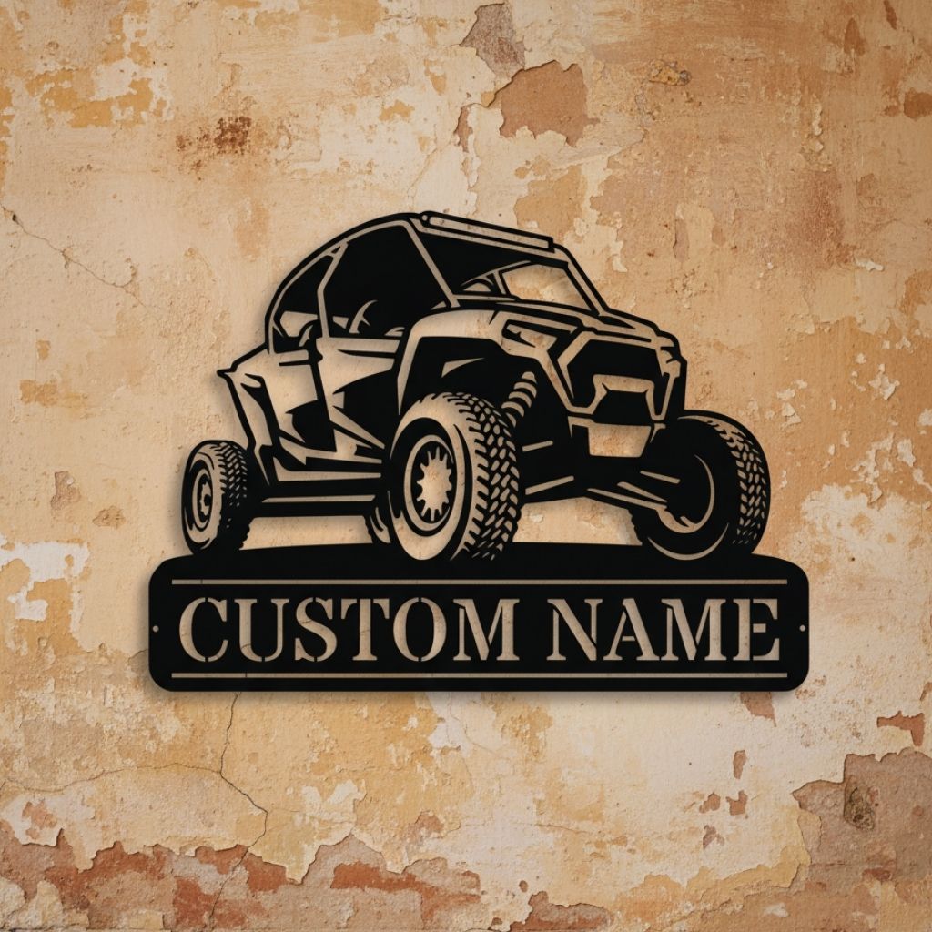Custom ATV Quad Metal Wall Art Sign - Unique Outdoor Dad Gift - Personalize Wall Art
