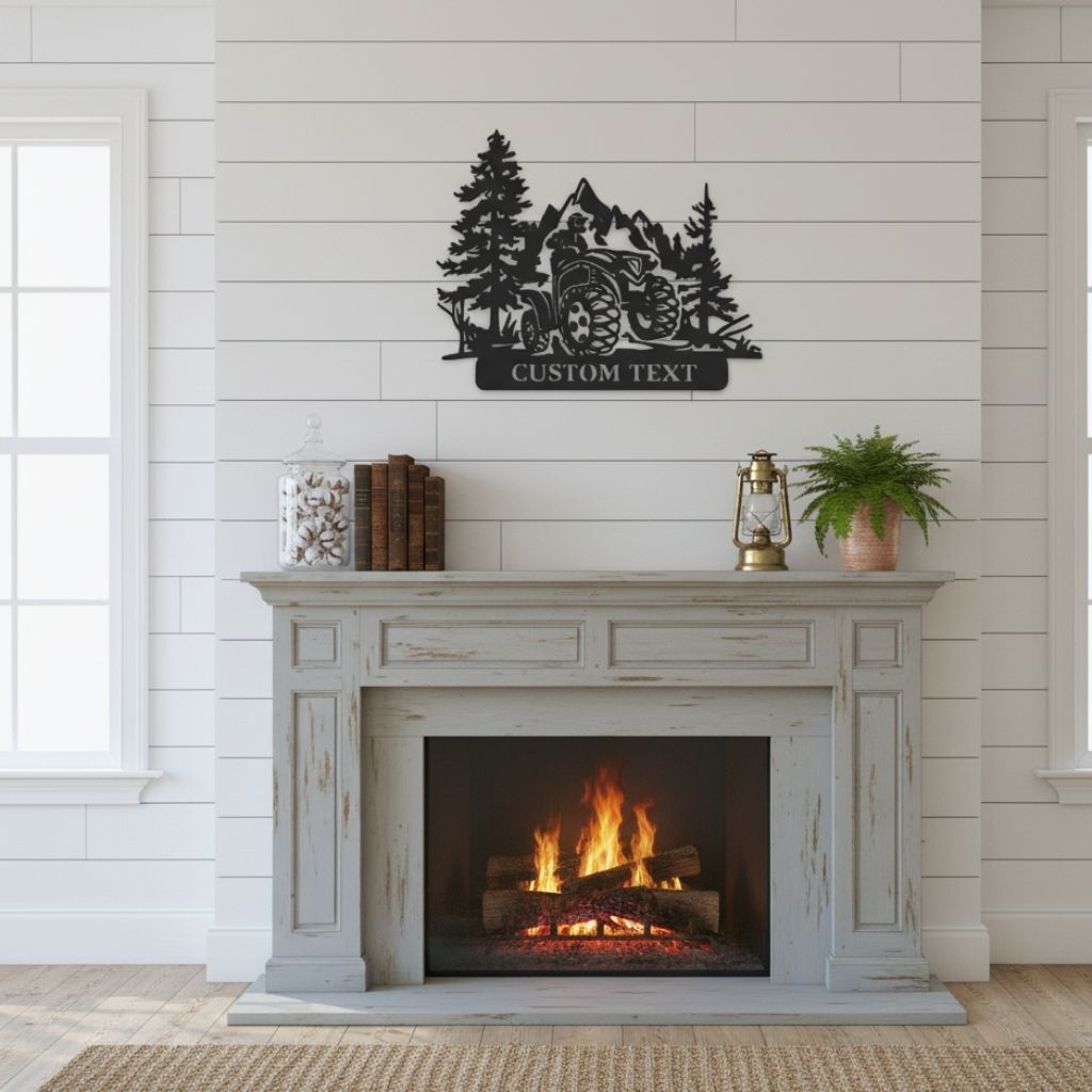 Ignite His Ride - Personalized ATV Metal Sign with LED Lights
