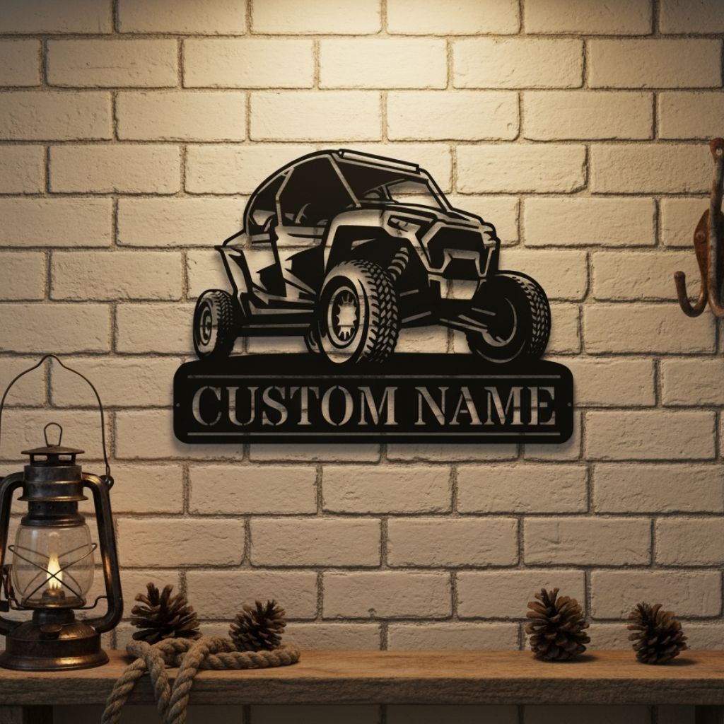 Custom ATV Quad Metal Wall Art Sign - Unique Outdoor Dad Gift