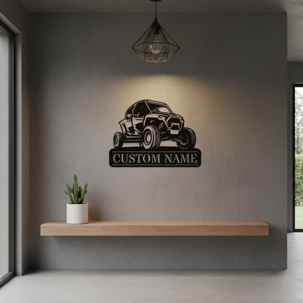 Custom ATV Quad Metal Wall Art Sign - Unique Outdoor Dad Gift