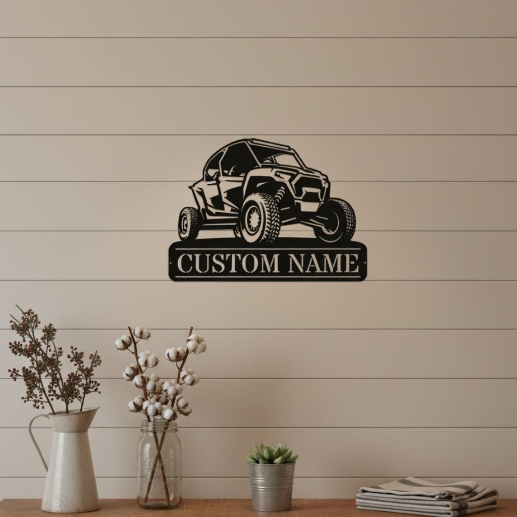 Custom ATV Quad Metal Wall Art Sign - Unique Outdoor Dad Gift