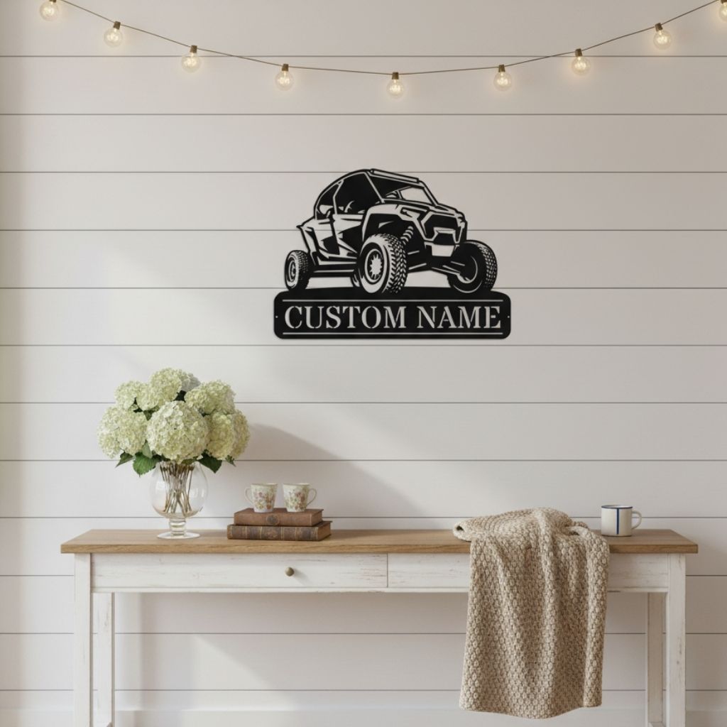 Custom ATV Quad Metal Wall Art Sign - Unique Outdoor Dad Gift