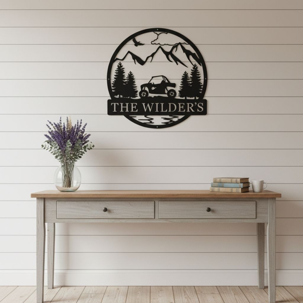 Personalized ATV Name Metal Sign - Perfect Gift for Dad's Garage