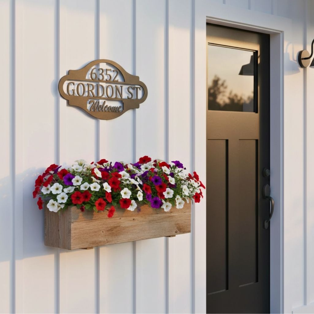Your Home's Personalized Welcome Address Metal Sign