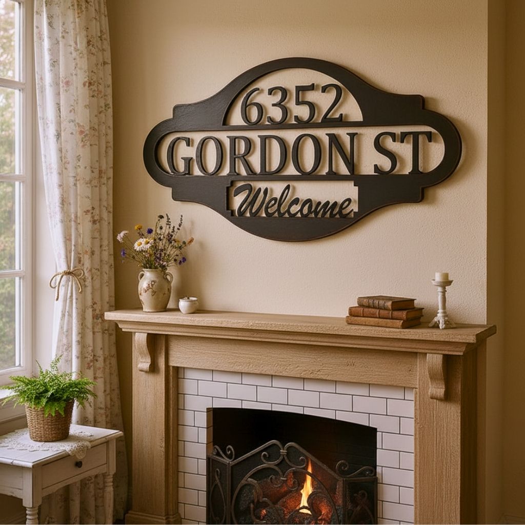 Your Home's Personalized Welcome Address Metal Sign