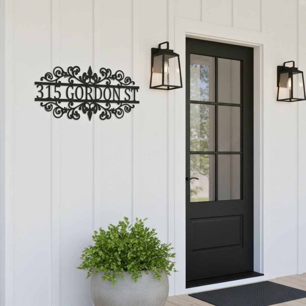 Make It Yours - Personalized Address Number Metal Sign