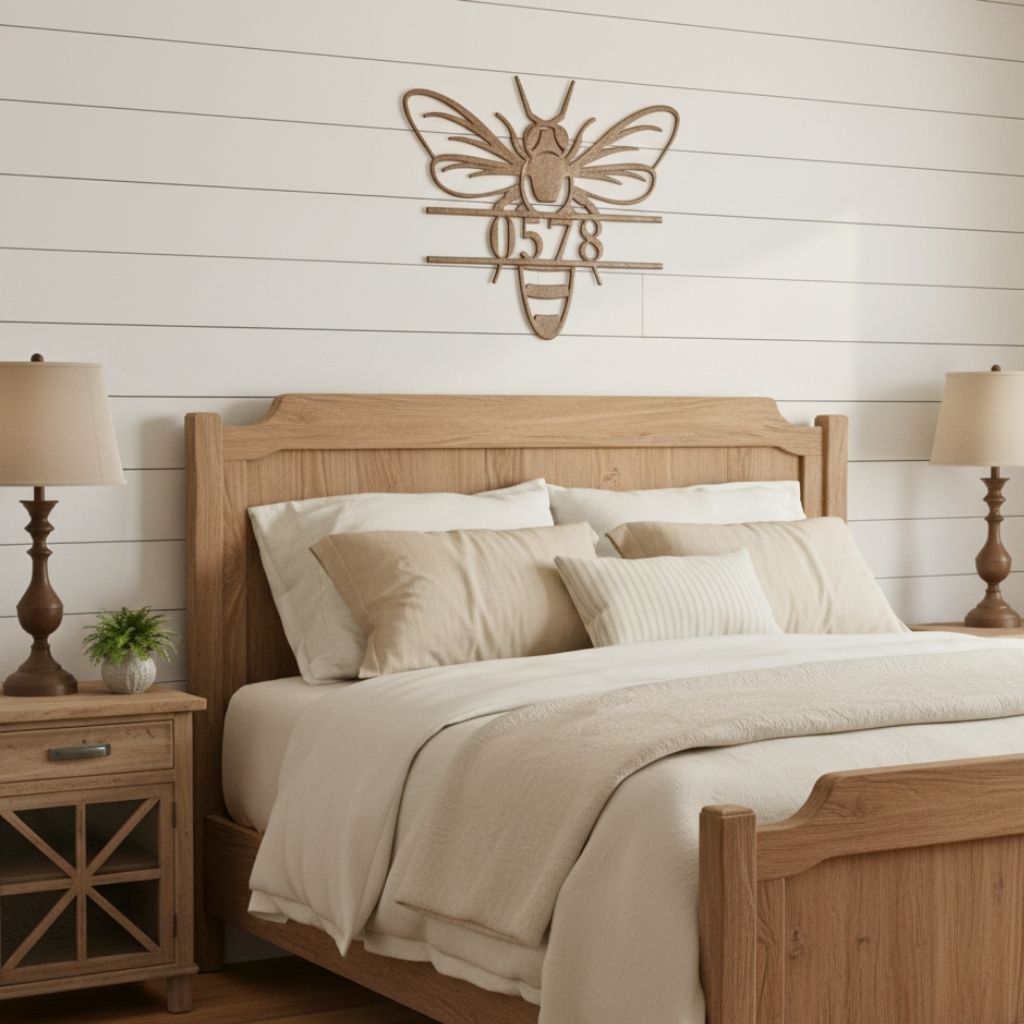 Your Custom Honey Bee Metal Address Sign for the Home