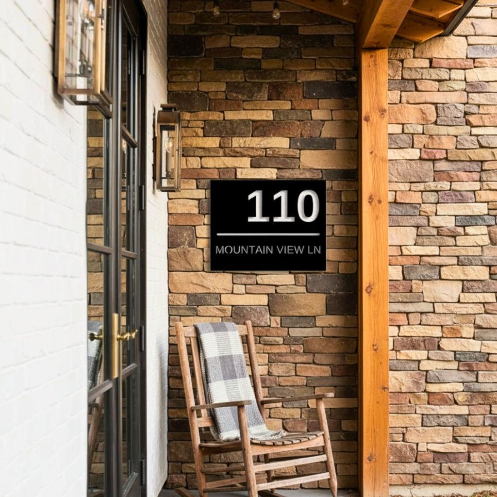 Custom Entry Metal Sign - Forever Home Address Display